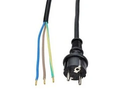 Solight flekso kabelis, 2,5 m, 3 x 2,5 mm2, guminis H07RN-F3, juodas