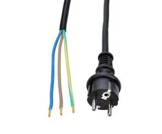 Solight flekso kabelis, 10m, 3 x 1,5mm2, guminis H07RN-F3, juodas