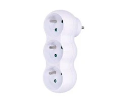 Solight stebulė su atrama, 3 x 10A, baltas