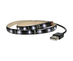 Solight Šviesos LED juostelė televizoriui, 100cm, USB, jungiklis, šaltas baltas
