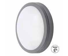 Solight LED lauko apšvietimas su jutikliu Siena, pilkas, 20W, 1500lm, 4000K, IP54, 23cm