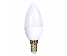 Solight LED lemputė, žvakė, 6W, E14, 6000K, 510lm