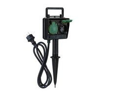Solight sodo stulpelis IP44 2 lizdai