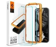 Apsauginis stiklas Google Pixel 8A Spigen ALM Glas.tr 2-pack skaidrus