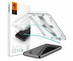 Apsauginis stiklas telefonui Samsung Galaxy S24 / S25 Spigen Glas.tr „EZ Fit” 2 vnt. skaidrus