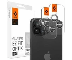Spigen KAMEROS OPTIK.TR "EZ FIT" KAMEROS KAMEROS APSAUGOS 2 PAKUOTĖS IPHONE 14 PRO / PRO MAX / 15 PRO / PRO MAX CRYSTAL CLEAR