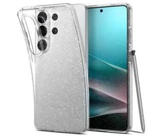„Spigen“ skystųjų kristalų blizgučių dėklas, skirtas „Samsung Galaxy S26 Ultra“ – blizgus ir skaidrus