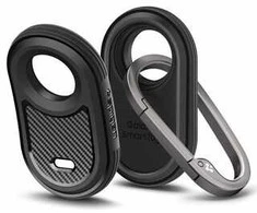 Spigen Rugged Armor – dėklas skirtas Samsung Galaxy SmartTag 2 Juodas