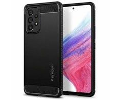 Spigen Rugged Armor Samsung Galaxy A53 5G dėklas telefonui matinės juodos spalvos