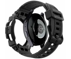 Spigen Rugged Armor Pro – Strap + case for Samsung Galaxy Watch 7 44 mm (Matte Juodas)
