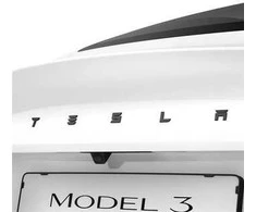 Spigen Tesla galinės emblemos (logotipo) pilnas dangtelis, juodas - Tesla Model 3 2024