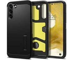 Dėklas Spigen Tough Armor, juodas - Samsung Galaxy S22+