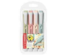 Stabilo Teksto žymekliai SWING COOL NatureCOLORS 4vnt.