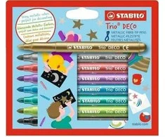 Stabilo Flamastry Trio Deco 8 spalvų STABDRO