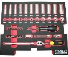 Įrankių komplektas Stanley FMHT0-74295; 1/4''; 48 vnt.