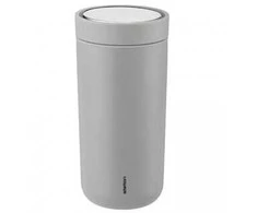 Stelton To Go Click Thermal Mug 0,4 l minkštas šviesiai pilkas