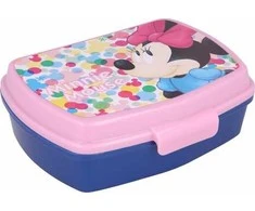 Sumuštinių dėžutė Minnie Mouse Lucky Plastmasinis Rožinė (17 x 5.6 x 13.3 cm)