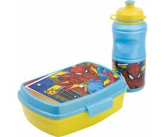 Stor Spiderman priešpiečių dėžutės gertuvės rinkinys, 23x7.5 cm