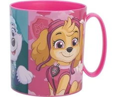 Stor PAW PATROL šunų mikrobangų krosnelės puodelis SKYE PAW rožinis mergaitėms 390ml