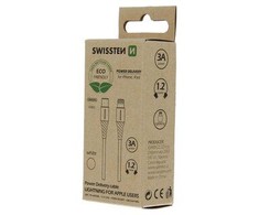 Kabelis USB Swissten USB-C - Lightning 1.2 m Baltas (71505301ECO*)