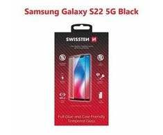 Swissten Full Face Tempered Glass Aizsargstikls Pilnam Ekrānam Samsung Galaxy S22 5G
