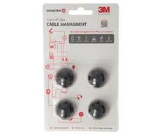 SWISSTEN Kabelový managment - Klipy na kabely 4ks