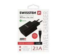 Swissten įkroviklis 2x USB-A 2.1 A (22056000)