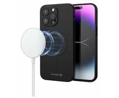 Dėklas Swissten Soft Joy Case Magstick, skirtas iPhone 15 Plus Juodas