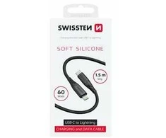 Kabelis USB Swissten USB-C - USB-C 1.5 m Juodas (71534010)