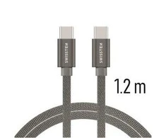 Kabelis USB Swissten USB-C - USB-C 1.2 m Juodas (71527202)