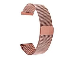 Tactical laikrodžio metalinis nerūdijančio plieno dirželis, Rausvos spalvos, 20mm