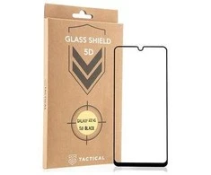 Tactical apsauginis stiklas Shield 5D skirtas Samsung Galaxy A32 4G su juodos spalvos krašteliu