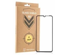 Tactical apsauginis stiklas Shield 5D skirtas Samsung Galaxy M12/A32 5G/A12/A02s su juodos spalvos krašteliu