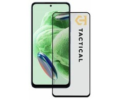 Tactical apsauginis stiklas Shield 5D skirtas Xiaomi Redmi Note 12 5G su juodos spalvos krašteliu