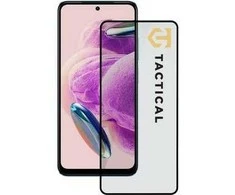Tactical apsauginis stiklas Shield 5D skirtas Xiaomi Redmi Note 12S su juodos spalvos krašteliu