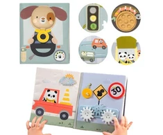 Taf Toys sensorinė užimtumo knygelė Tiny Traveler Busy Book, 18 mėn.+