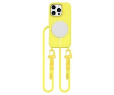 Tech-Protect MagNecklace MagSafe su dirželiu iPhone 16 Pro Max – dėklas telefonui, geltonos spalvos