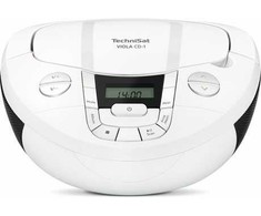 Grotuvas TechniSat Grotuvas CD TechniSat VIOLA CD-1 FM DAB+ MP3 LCD AUX Bluetooth balta