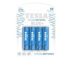 Tesla TESLA Mėlynas Zinc Carbon baterie AA (R06, tužková, blister) 4 ks