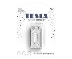 Baterija Tesla 9V Sidabrinis+ Alkaline 6LR61 580 mAh (1 vnt) (13090120)