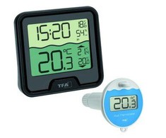 TFA belaidis termometras 30.3066.01 MARBELLA su plūduriuojančiu jutikliu vandens temperatūrai matuoti