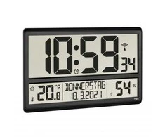 TFA Skaitmeninis XL radijo bangomis valdomas laikrodis su kambario klimatu 60.4520