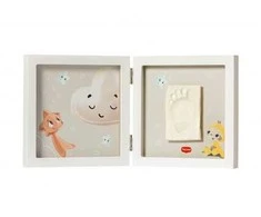 Tiny Love paprasto rėmelio kūdikio pėdutės arba delno atspaudo rinkinys Baltas 3333166051