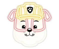 Pakabinamas šviestuvas Spin Master Pakabinamas neoninis LED "Paw Patrol" ant stiklo - Rubble OW-130446