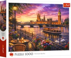 Trefl Dėlionė 1000 Vakaras prie Temzės, Londonas 10947