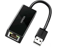 Tinklo adapteris UGREEN CR110 USB į RJ45 (juodas)