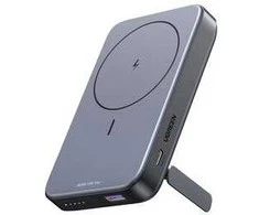 Ugreen PB206 10000mAh USB + USB-C 20W su funkcija podstawki (juoda)
