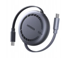 Ugreen USB-C į USB-C 100W greito įkrovimo kabelis su ištraukiamu mechanizmu, 1 m (65905)