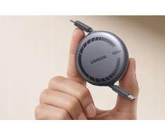 Ugreen USB-C į USB-C 100W greito įkrovimo kabelis su ištraukiamu mechanizmu, 1 m (65905)
