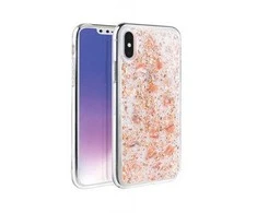UNIQ dėklas Lumence Clear Apple iPhone Xs Max rožinio aukso spalvos
